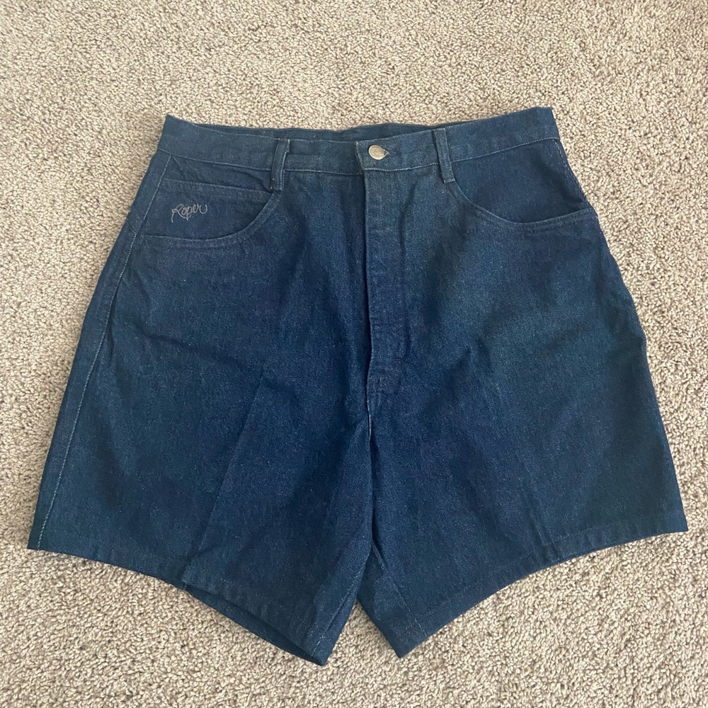 Vintage Women’s Roper Jean With Bow Shorts Size 13 USA Made
